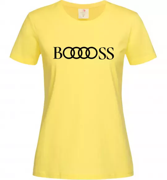Женская футболка Booooss Лимонный фото