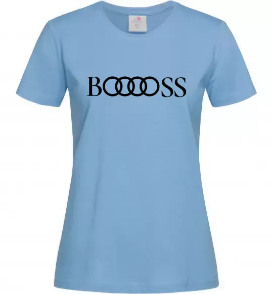 Женская футболка Booooss Голубой фото