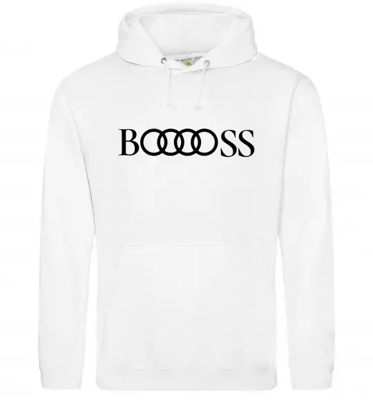 Мужская толстовка (худи) Booooss Белый фото
