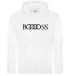 Мужская толстовка (худи) Booooss Белый Мужская толстовка (худи) Booooss Белый фото
