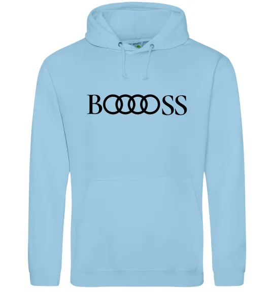 Женская толстовка (худи) Booooss Голубой фото