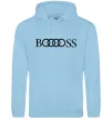 Женская толстовка (худи) Booooss Голубой фото