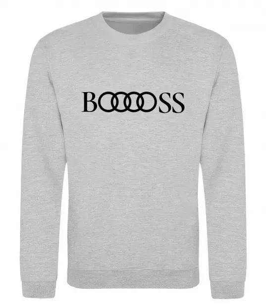Свитшот Booooss Серый меланж фото