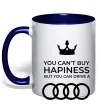 Чашка с цветной ручкой You can drive Audi Глубокий темно-синий фото