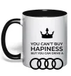 Чашка с цветной ручкой You can drive Audi Черный фото