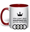 Чашка с цветной ручкой You can drive Audi Красный фото