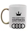 Чашка с цветной ручкой You can drive Audi Золото фото