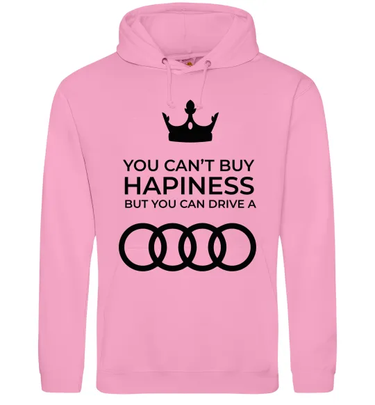Женская толстовка (худи) You can drive Audi Розовый фото
