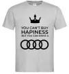 Чоловіча футболка You can drive Audi Сірий фото