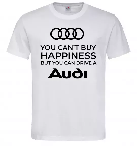Чоловіча футболка You can drive Audi Білий фото