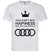 Чоловіча футболка You can drive Audi Білий фото