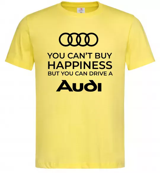 Чоловіча футболка You can drive Audi Лимонний фото