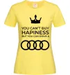 Женская футболка You can drive Audi Лимонный фото