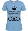 Женская футболка You can drive Audi Голубой фото