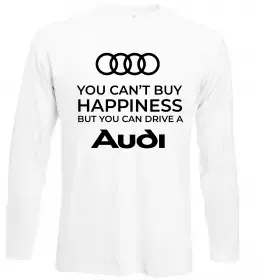 Лонгслів Audi logo gray Чорний фото Лонгслів Audi logo gray Чорний фото