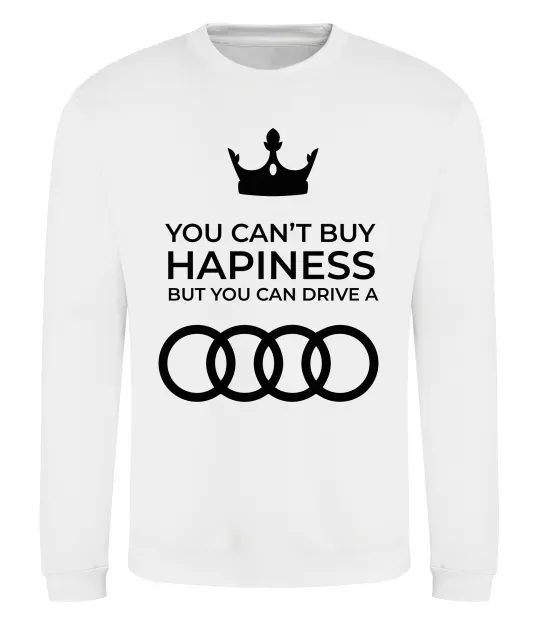Світшот You can drive Audi Білий фото