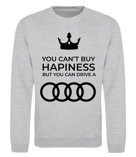 Світшот You can drive Audi Сірий меланж фото