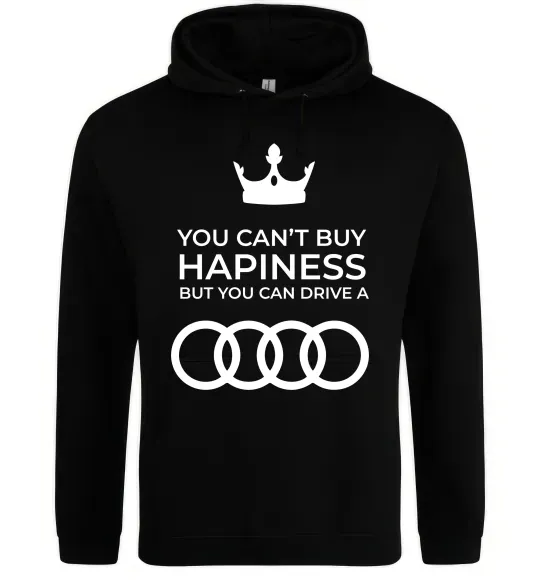 Женская толстовка (худи) You can drive Audi Черный фото