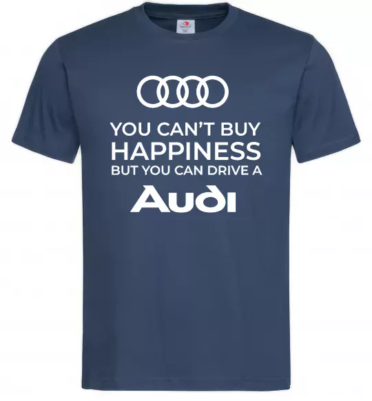 Чоловіча футболка You can drive Audi Темно-синій фото