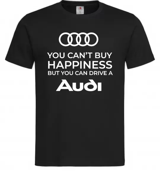Чоловіча футболка You can drive Audi Чорний фото