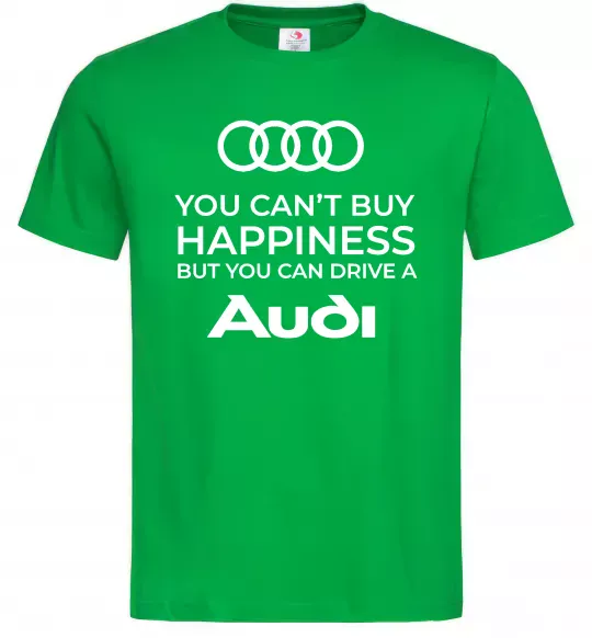 Чоловіча футболка You can drive Audi Зелений фото