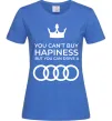 Женская футболка You can drive Audi Ярко-синий фото