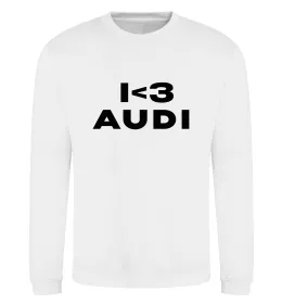 Свитшот I <3 Audi Белый фото