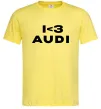 Мужская футболка I <3 Audi Лимонный фото