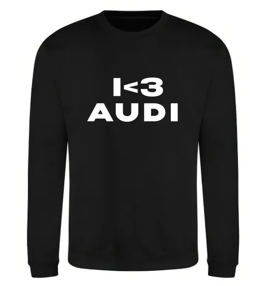 Свитшот I <3 Audi Черный фото