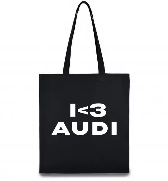 Еко-сумка I <3 Audi Чорний фото