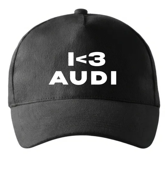Кепка I <3 Audi Чорний фото