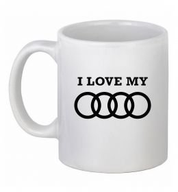 Чашка керамическая I love my Audi