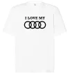 Футболка Оверсайз I love my Audi Білий Футболка Оверсайз I love my Audi Білий фото