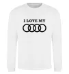 Свитшот I love my Audi Белый фото