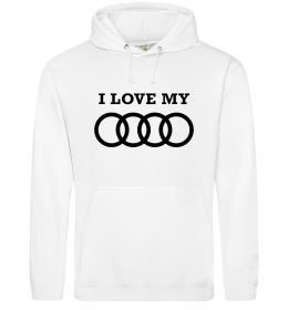 Чоловіча толстовка (худі) I love my Audi Чоловіча толстовка (худі) I love my Audi