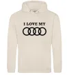 Женская толстовка (худи) I love my Audi Таш фото
