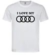 Мужская футболка I love my Audi Белый фото