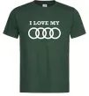Мужская футболка I love my Audi Темно-зеленый фото