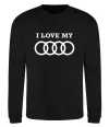 Світшот I love my Audi Чорний фото