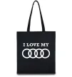 Еко-сумка I love my Audi Чорний Еко-сумка I love my Audi Чорний фото