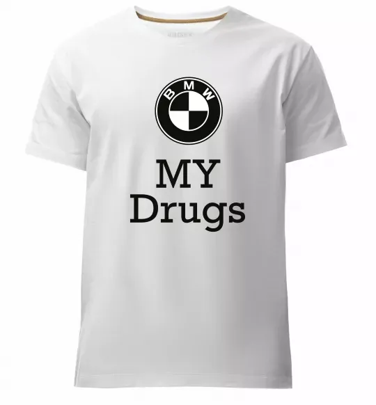 Мужская премиум футболка BMW Белый фото