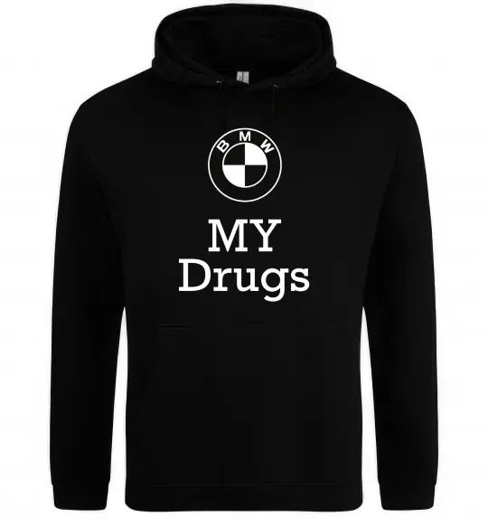 Чоловіча толстовка (худі) BMW Чорний фото