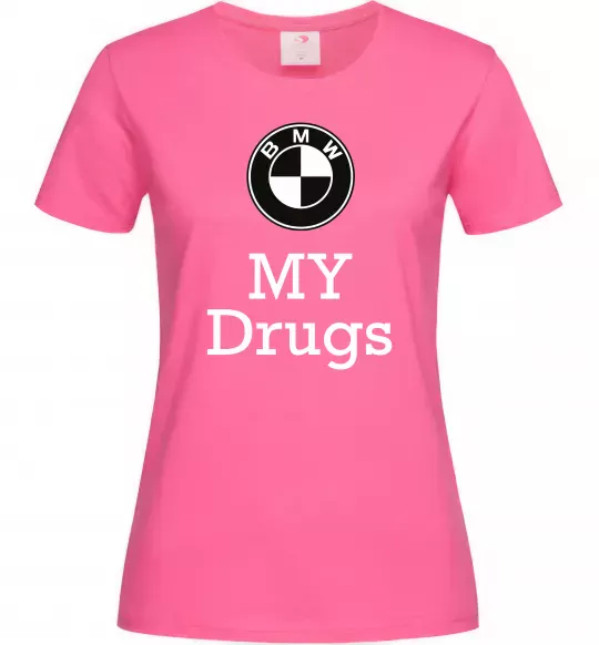 Женская футболка BMW Ярко-розовый фото