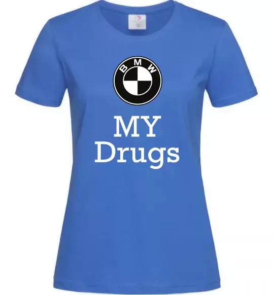Женская футболка BMW Ярко-синий фото
