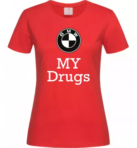 Женская футболка BMW Красный фото