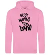 Женская толстовка (худи) Need money for BMW Розовый фото