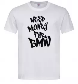 Чоловіча футболка Logo BMW Білий фото Чоловіча футболка Logo BMW Білий фото
