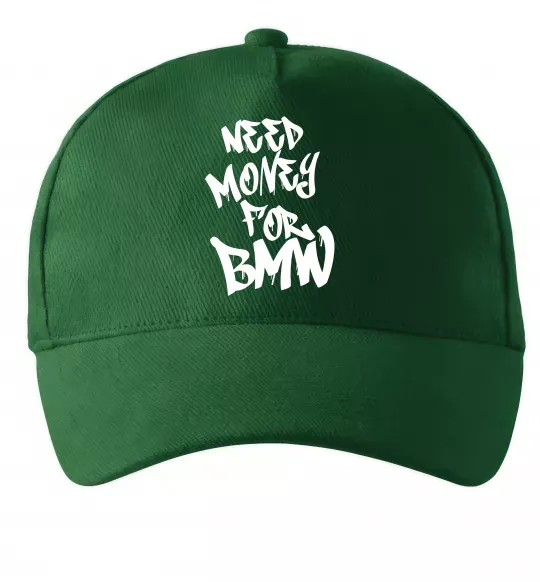 Кепка Need money for BMW Темно-зеленый фото