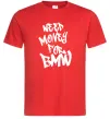 Мужская футболка Need money for BMW Красный фото