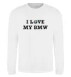 Свитшот I love my BMW Белый фото